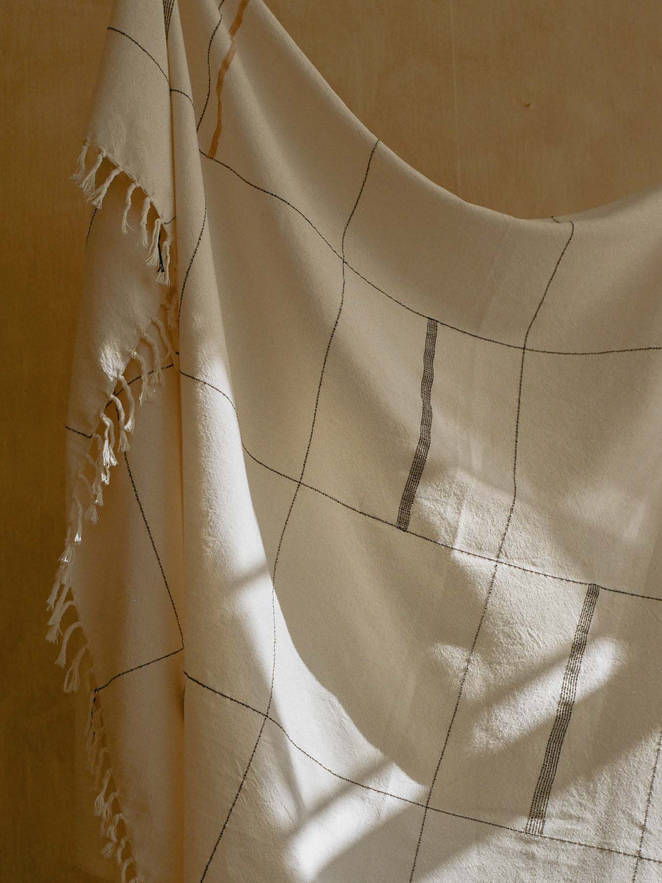 Hand Woven Cotton Throw Blanket