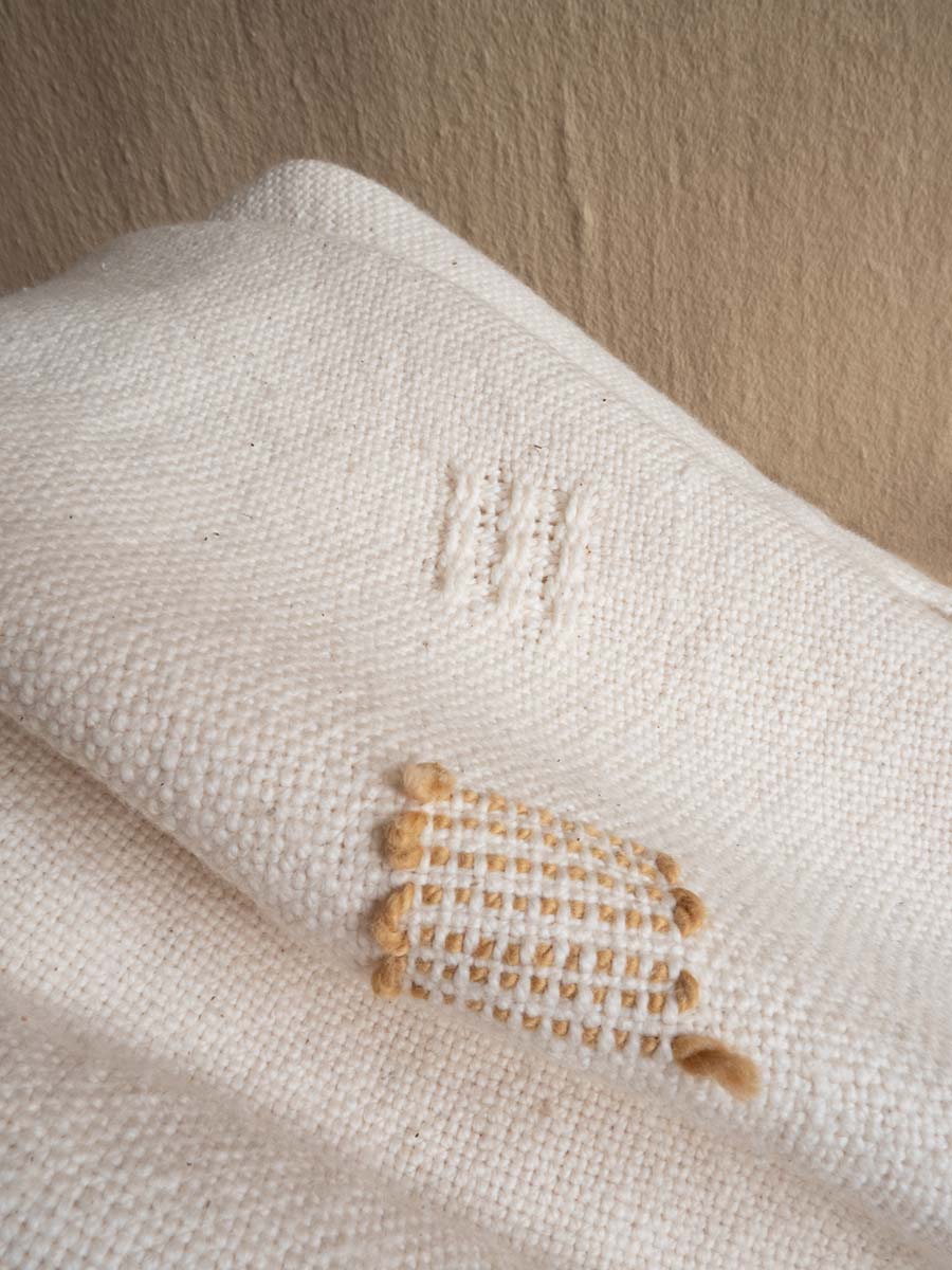 Cotton Baby blanket 
Uniquely handwoven in Cape Town using local natural fibres